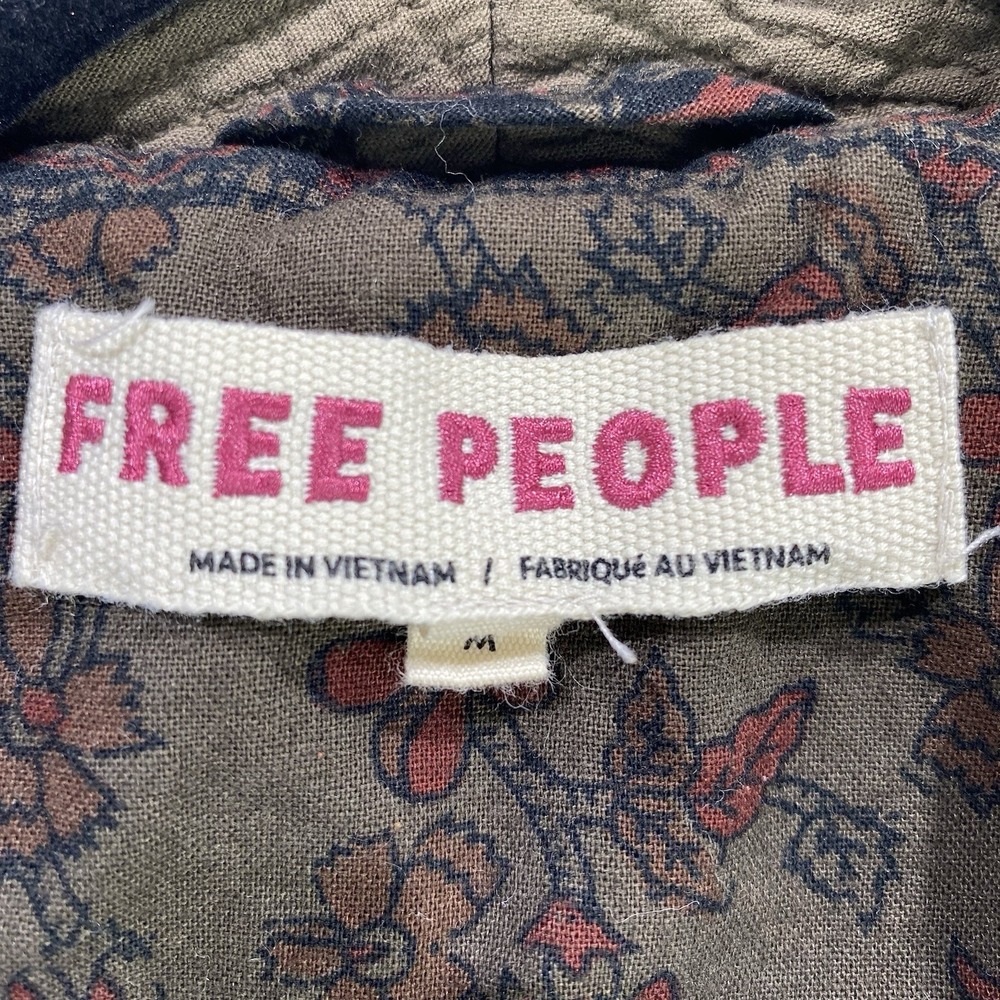 Free People Olive Green Blazer Jacket - Picture 5 of 12
